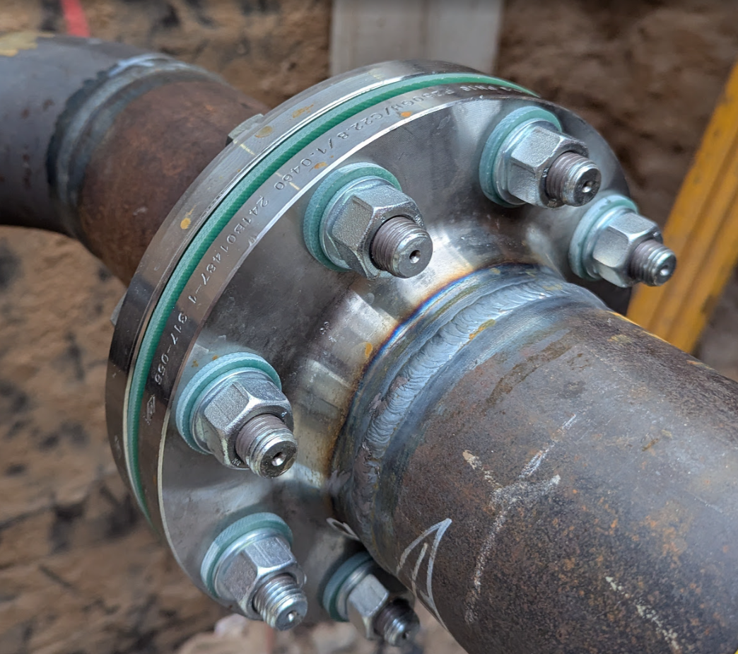 GfD Flanschisolierung für Fernwärme mit IsoSeal GGR